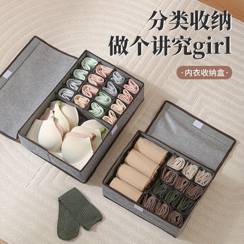 Underwear Storage Box Drawer-type Fabric Household Socks Underwear Tinker Box Wardrobe Clothes Fit Underwear Storage Box Drawer-type Fabric Household Socks Underwear Tinker Box Wardrobe Clothes Fit