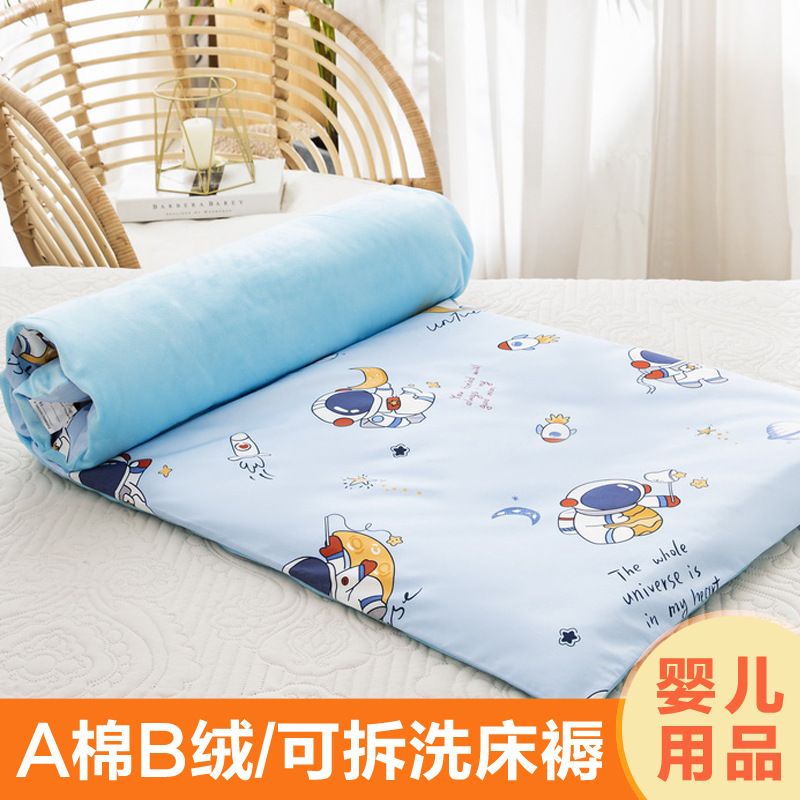 All-cotton cartoon kindergarten removable and washable mattress 60x120x135x70x80x150cm dual-use baby bed pad All-cotton cartoon kindergarten removable and washable mattress 60x120x135x70x80x150cm dual-use baby bed pad