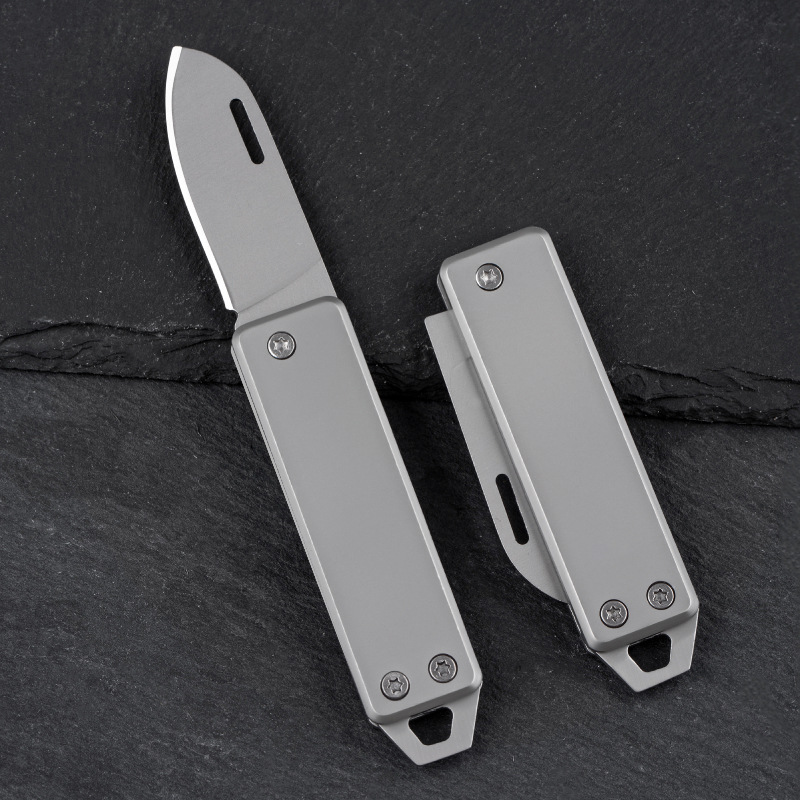 高硬度折叠刀多功能户外锋利水果刀便携野营迷你钥匙扣小刀折刀
