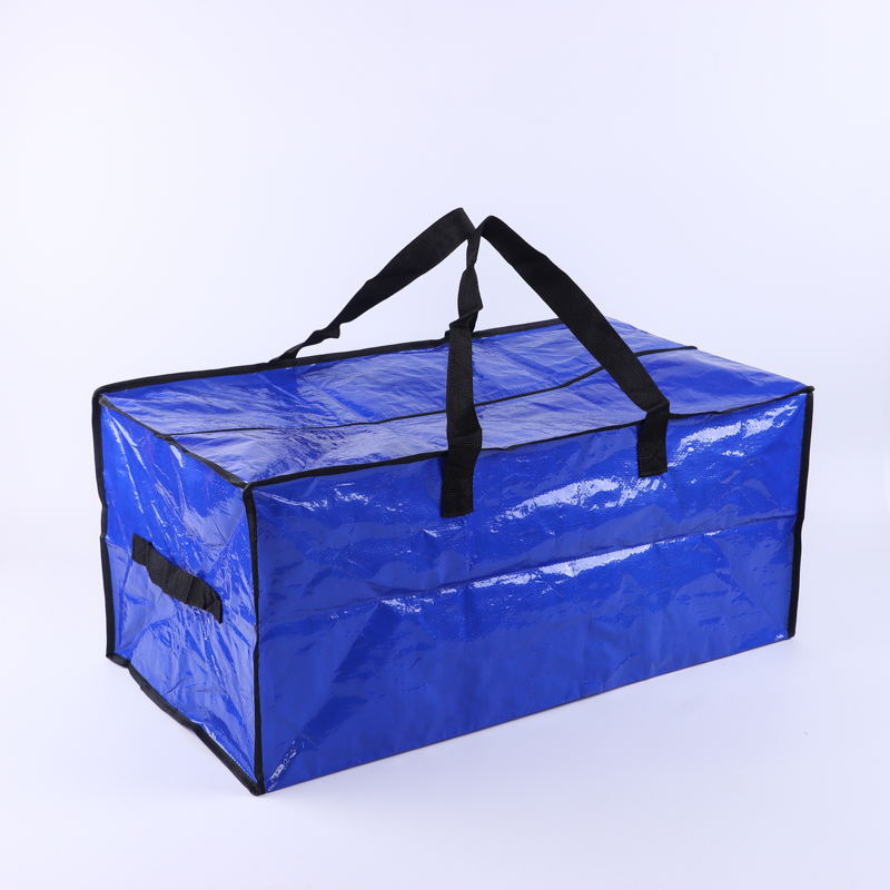 Fabricante de origen comercio electrónico transfronterizo bolsa de almacenamiento de PE azul real bolsa de almacenamiento de ropa bolsa de mudanza bolsa de embalaje en stock