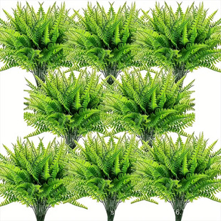 Cross-border 7 fork 21 leaf Persian grass simulated green plants 7 heads artificial Persian grass Boston fern green plants wall decoration grass
