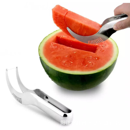 Fruit slicer, watermelon artifact, fruit pulp cutter, fruit clip, stainless steel watermelon cutter, fruit splitter, fruit cutter
