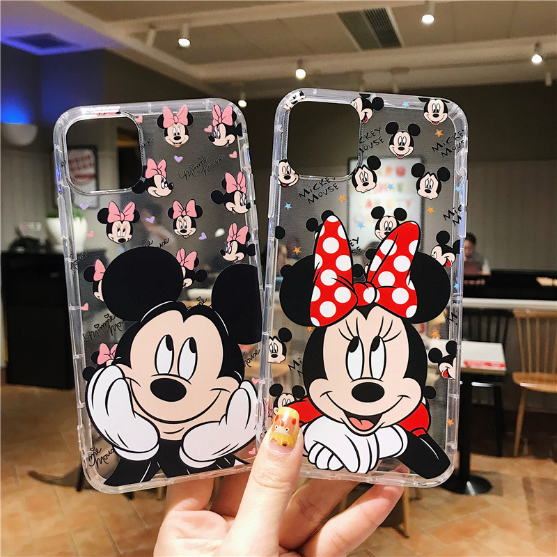 Mickey Minnie para Apple 12 caja del teléfono iPhone13promax funda protectora 11 todo incluido creativo 15 hembra