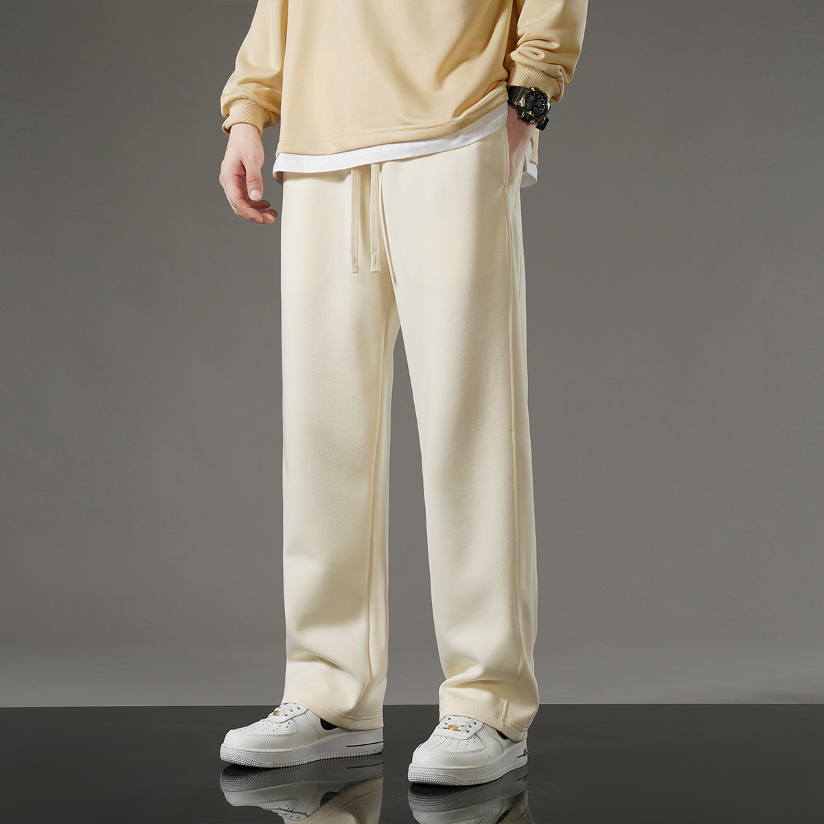 8266 spring and autumn style off-white flat mouth / M
