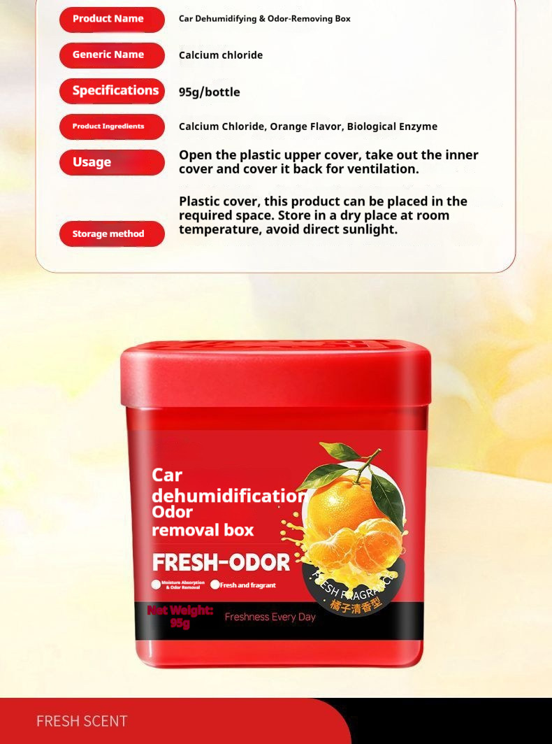 Cross-Border Special Car Dehumidifier Box, In-Car Odor Removal Magic Box, Removes Musty Smell and Odor from the Car, Long-Lasting Fragrance, Moisture Absorption