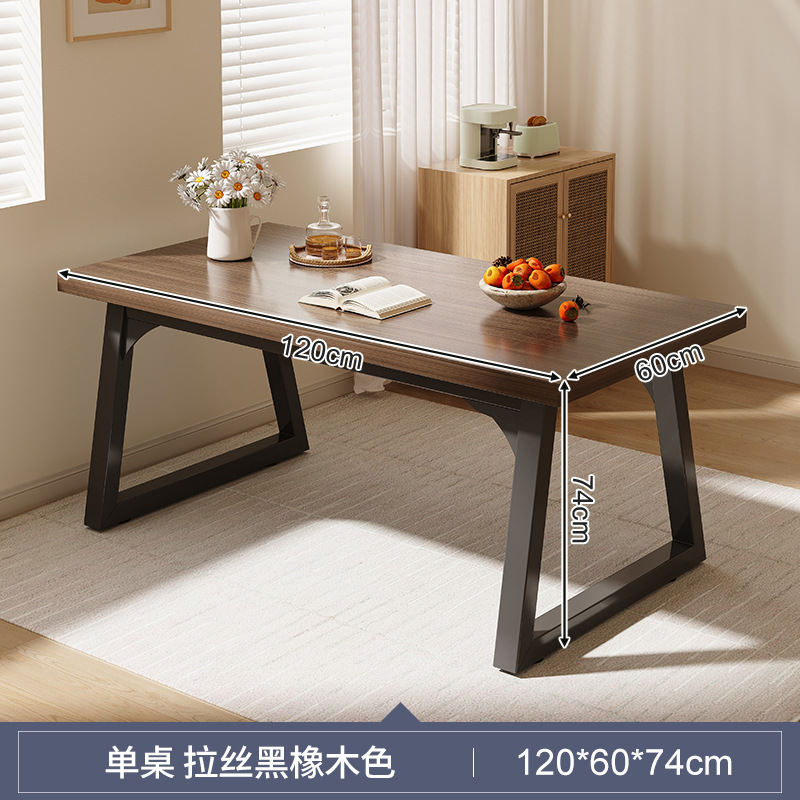 Mesa de comedor para uso doméstico, apartamento pequeño, mesa de madera maciza, casa de alquiler simple, sala de estar, mesa de comedor, mesa rectangular para 4-6 personas, combinación de mesa y silla