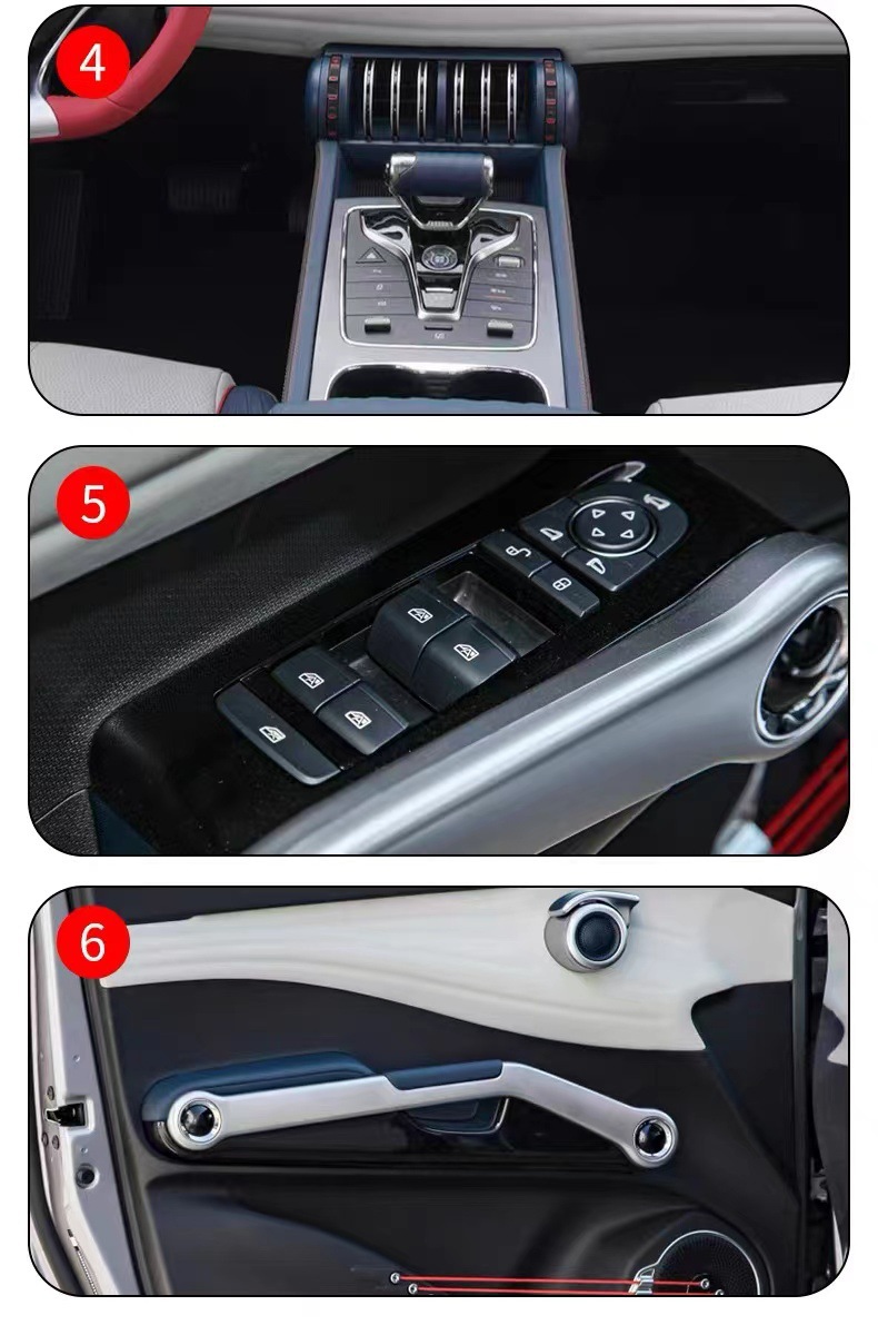 Suitable for 22-24 BYD Yuan Plus interior film, center console modification, interior protection film for car interior use