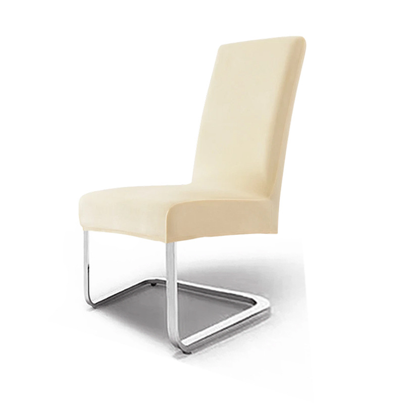 cubierta de silla de terciopelo elástica de plata gruesa cubierta de silla de comedor de hotel cubierta de polvo cubierta de silla de alto nivel sentido transfronterizo