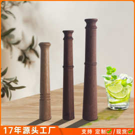亚马逊木质鸡尾酒碎冰棒柠檬压汁锤捣冰棒酒吧奶茶工具调酒搅拌棒