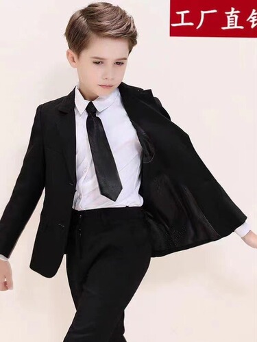 Children's suit set flower child dress piano competition host speech performance suit boy suit jacket performance