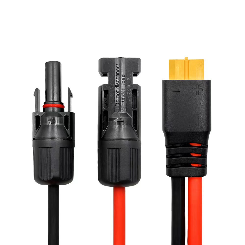 XT60转MC4储能连接光伏线太阳能板连接线户外储能电源线专供跨境