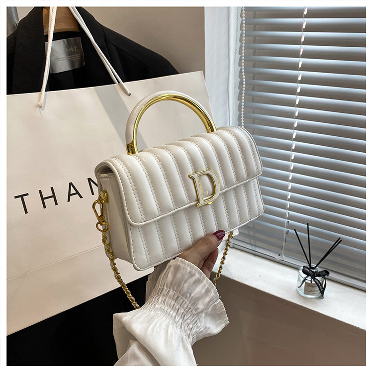 Hochwertige, leichte, luxuriöse, weiche Ledertasche mit bestickter Kette, kleine, duftende Tasche für Damen, vielseitige, modische Textur, One-Shoulder-Crossbody-Handtasche_voghion.com