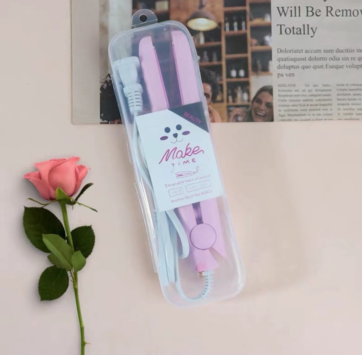 핑크 합판(보관함 포함)