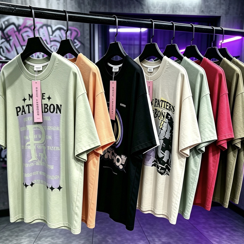 400g Heavyweight Pure Cotton American-Style Trendy Printed Short-Sleeve T-Shirt, Unisex Loose Fit, Trendy Brand, Cross-Border Hot Item 400g Heavyweight Pure Cotton American-Style Trendy Printed Short-Sleeve T-Shirt, Unisex Loose Fit, Trendy Brand, Cross-Border Hot Item