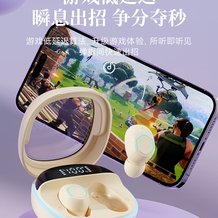 Auriculares inalámbricos Bluetooth 2024 nuevo tipo de reducción de ruido en la oreja para niños y niñas con batería de larga duración Shi'y para Apple