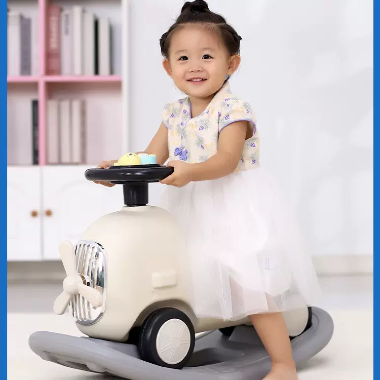 木马儿童摇摇马1-6岁摇马玩具生日礼物带音乐滑行车