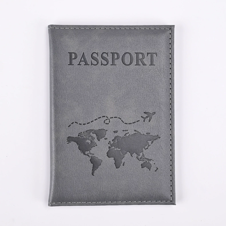 Passport case, polyurethane protective cover, compact 10.8×10.2×0.7 cm, multi-color options