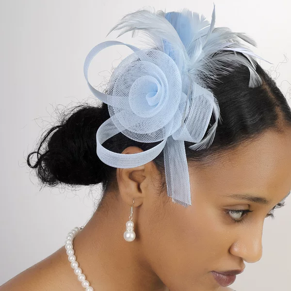 European and American Creative Headband Style Mesh Feather Headdress Retro Elegant Versatile Headband Hair Accessories Party Performance Headband
