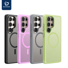 适用于三星S25Ultra磁吸手机壳 S25Plus简约磨砂透明肤感后壳批发