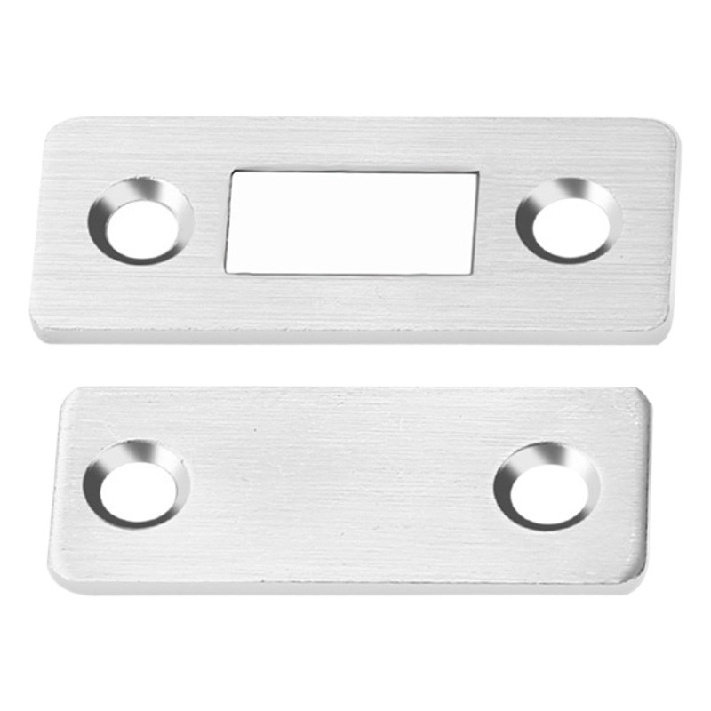 Gabinete de succión fuerte succión magnética de acero inoxidable toque magnético sin punzonado puerta invisible hoja de succión cajón gabinete de tela escocesa puerta corredera Accesorios