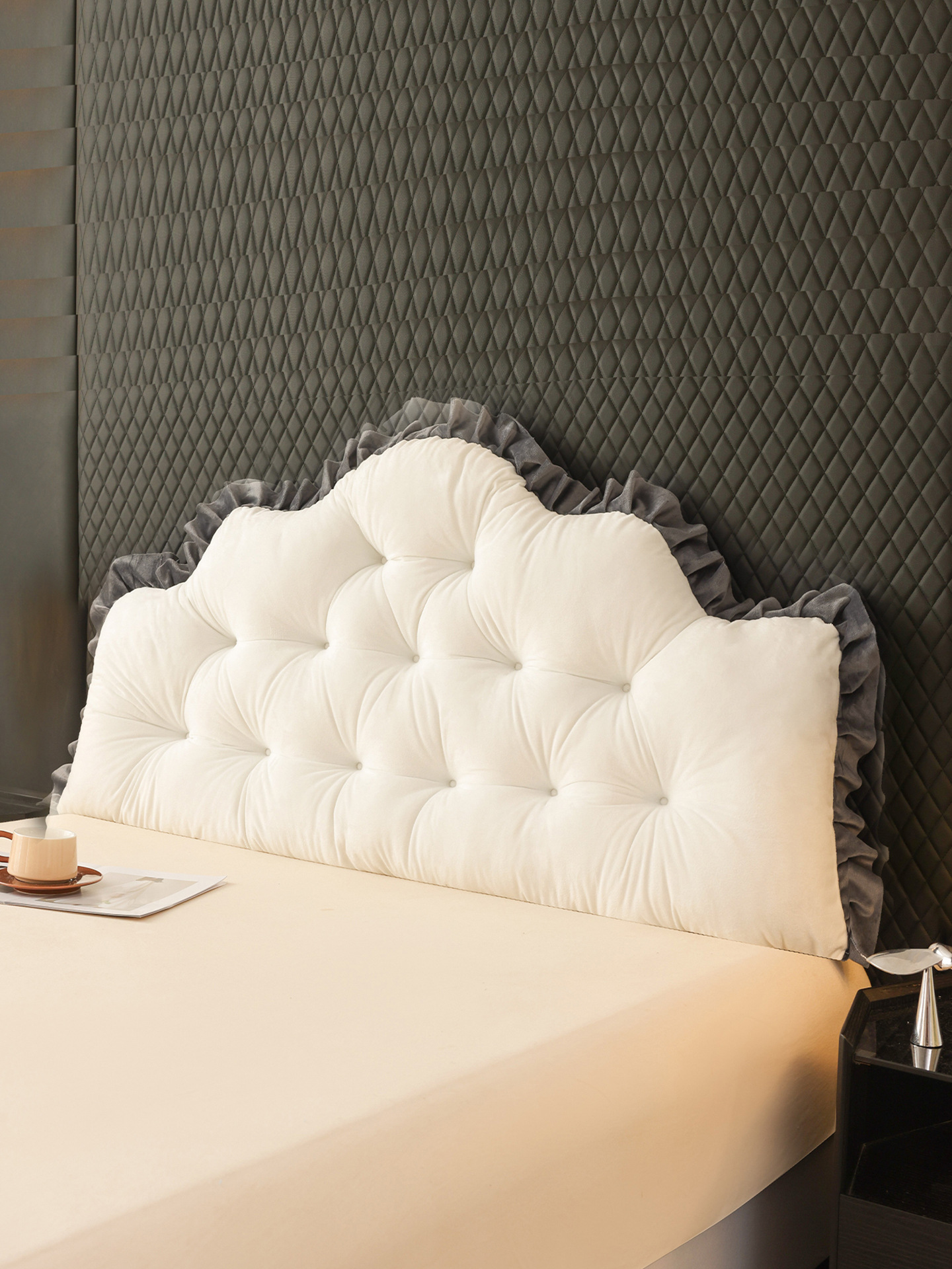 New Bedside Cushion Dormitory Bed Mobile Phone Pillow Solid Wood Kidsren's Bed Anti-Collision Backrest Soft Bag Waist Protection Modification