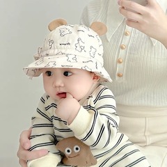 子供の帽子の赤ちゃんの日焼け止めの帽子が可愛いです。