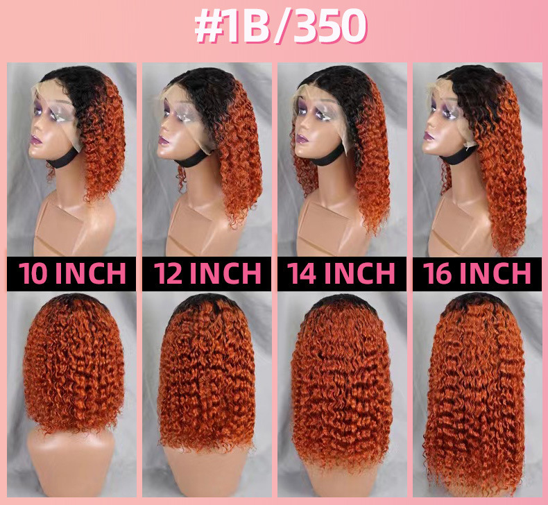 Synthetische Deep Wave Bob Perücke Mit Lace Front Für Damen_voghion.com