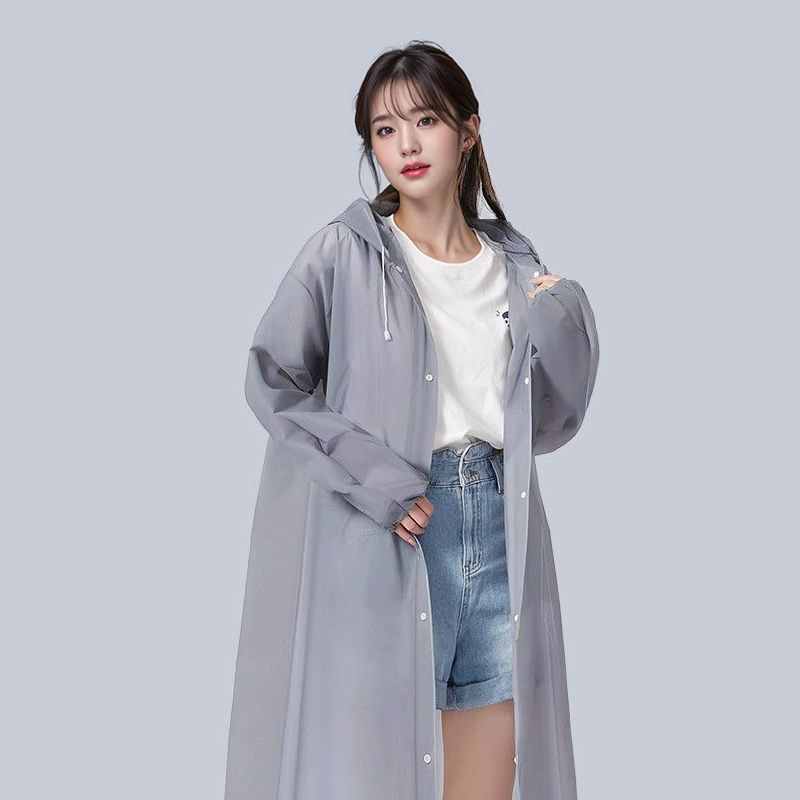 男性と女性のための非使い捨て品質レインコート、ロング登山トラベルポンチョ、非使い捨て防雨EVAレイン|undefined