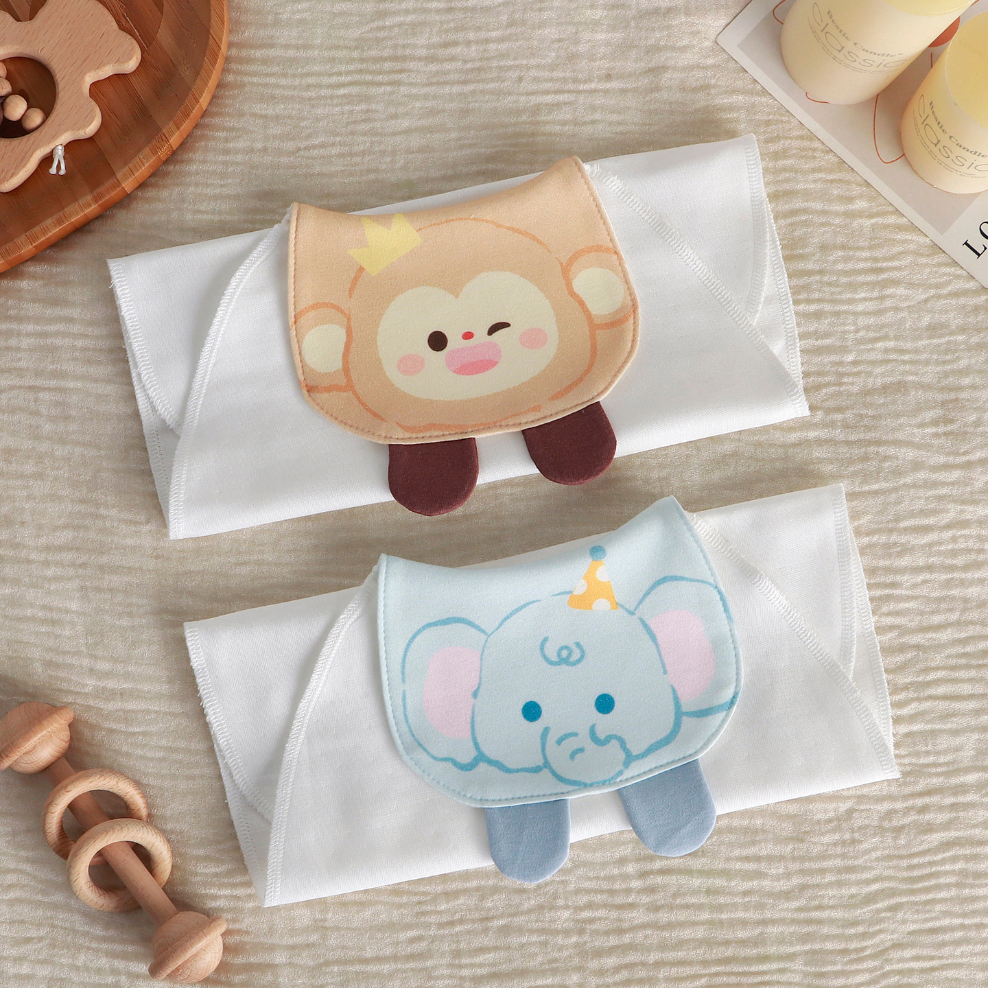 Two packs: monkey + elephant-m