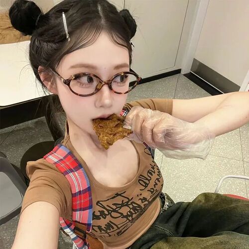 Retro Korean style bare-faced glasses frame dummy book nearsighted glasses oval flat glasses small frame glasses for women