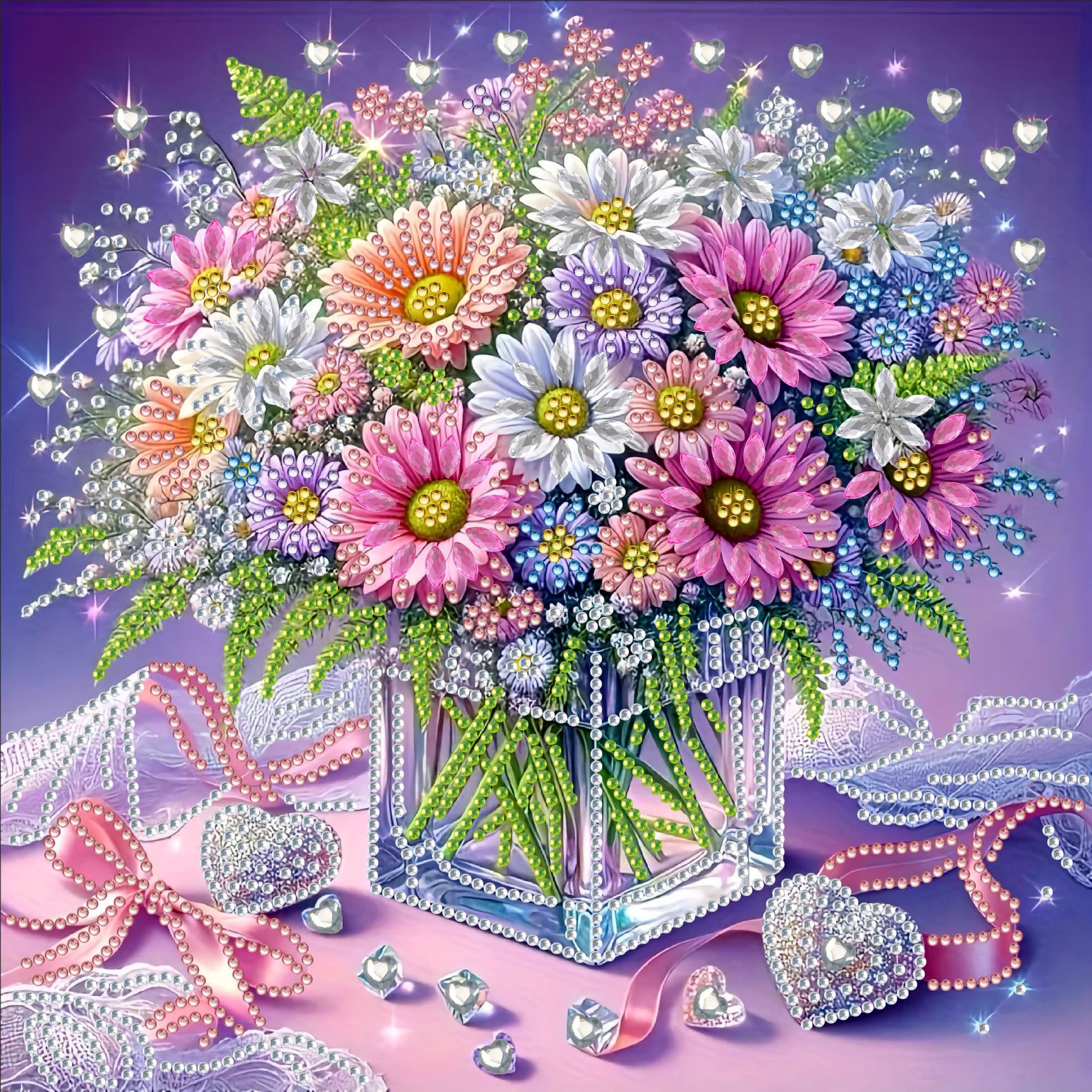 Pintura de Diamantes 5D con Forma Irregular de Princesa de Fantasía, Pintura de Diamantes DIY, Pintura de Diamantes con Puntos de Cristal, 30×30