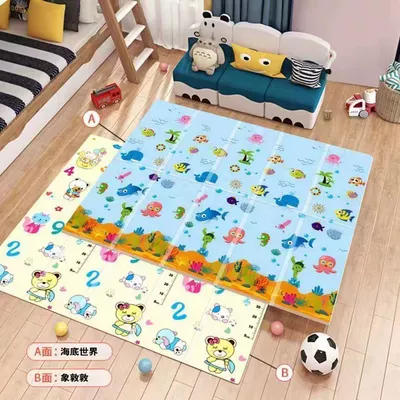 Crawling Mat Thickened Baby Living Avtomobil döşəmə paspasları - model-d-underwater-world-digital-elephant-upgraded-model-20m-x-18m-1cm