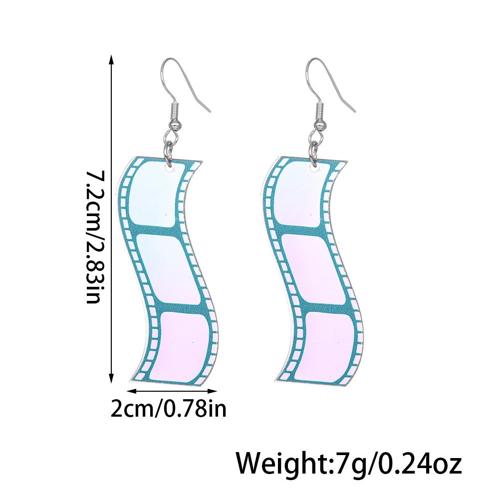 10g Weight 1 Pair Cute Simple Style Umbrella Fish Arylic Drop Earrings
