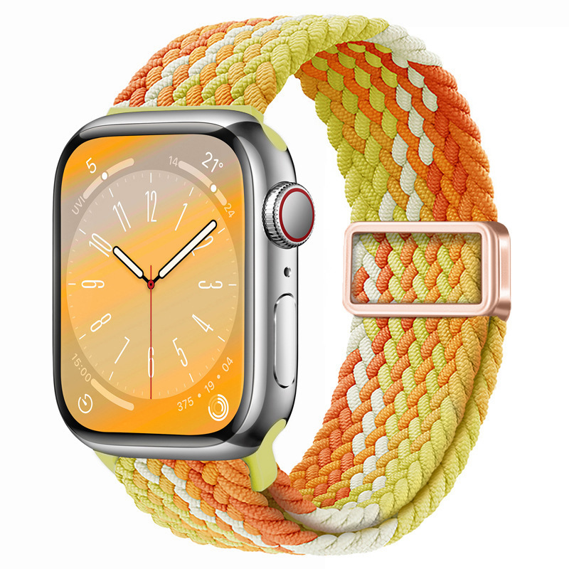 适用applewatchs11/10苹果磁吸扣尼龙编织iwatchse3智能表带腕带|undefined