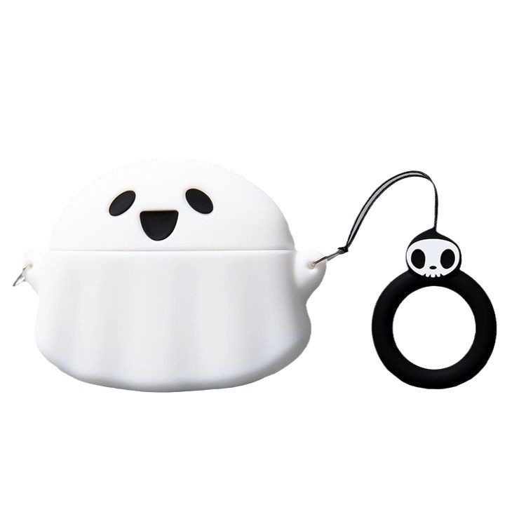 Fantasma cubierta de auriculares para airpods 4 generación Apple Pro2 caricatura de silicona encantadora caja blanda 3 generación cuatro o cinco