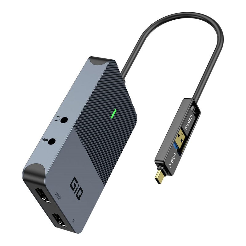 GIQ4 1 USB3.0 docking station dual screen 4K60Hz HD displaylink computer mobile phone screen display