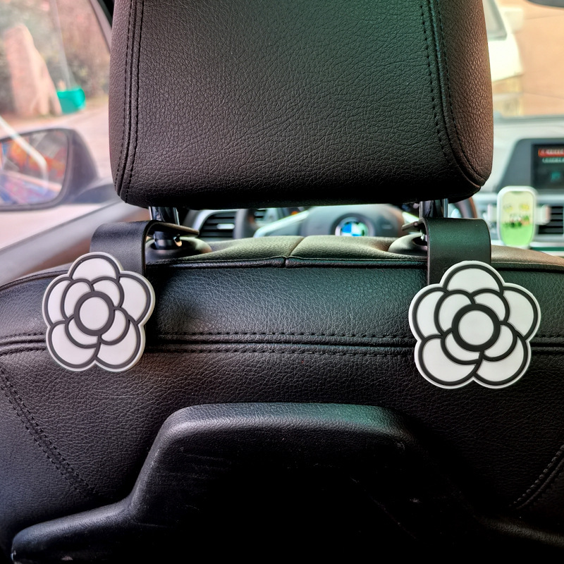 Gancho para coche, respaldo del asiento interior del coche, asiento trasero multifuncional creativo, interior del coche, dibujos animados, suministros lindos, almacenamiento