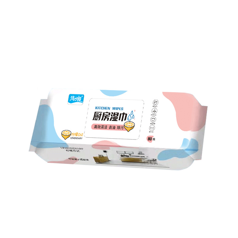 FUENTE Toallitas de cocina de fábrica eliminación de aceite grande engrosado extra 80 toallitas de limpieza eliminación de aceite Paquete grande al por mayor