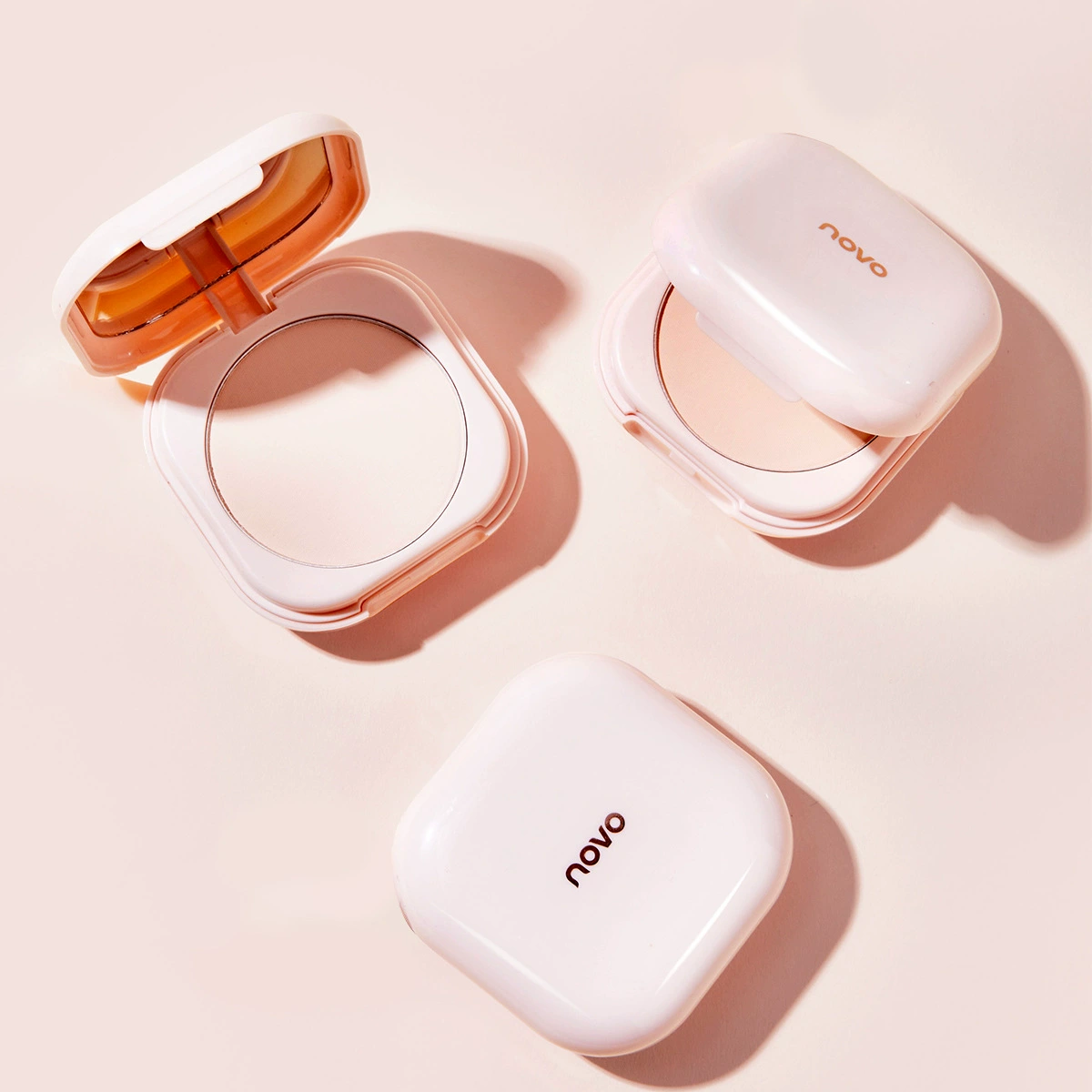 NOVO5440 Light Mist Роскошная пудра для макияжа Легкий и подлегающий консилер Матовая нелегко приклеивается Пудра для фиксации пудры