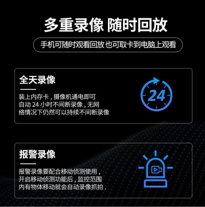 V380双镜头4G高清夜视智能监控摄像头室内家用wifi手机远程监控头