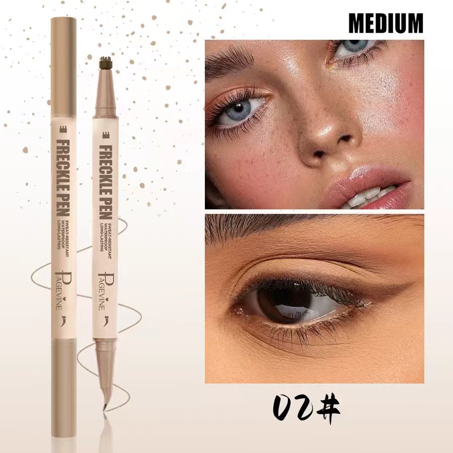 PAGE VINE doble lápiz labial lápiz labial esculpido lápiz labial 2 en 1 sello lápiz de delineador de ojos impermeable a prueba de sudor
