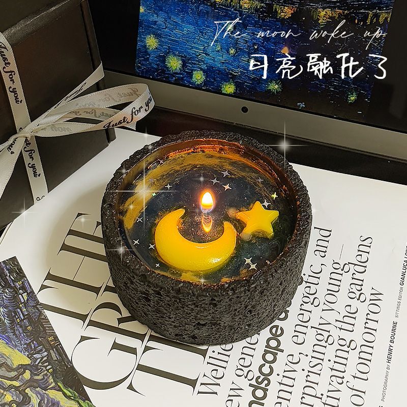[月が溶けた] ins 誕生日プレゼント ニッチな雰囲気の香りのキャンドル ガールフレンドや女の子へのギフト|undefined