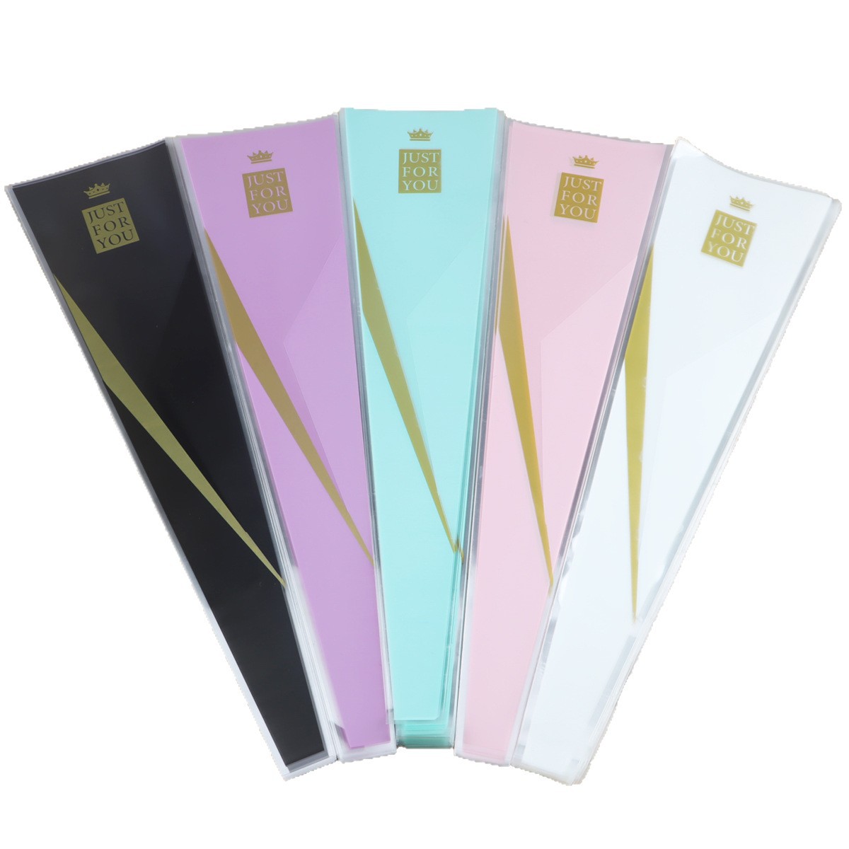 Bolsa triangular para rosa individual, decoración floral para Día del Maestro