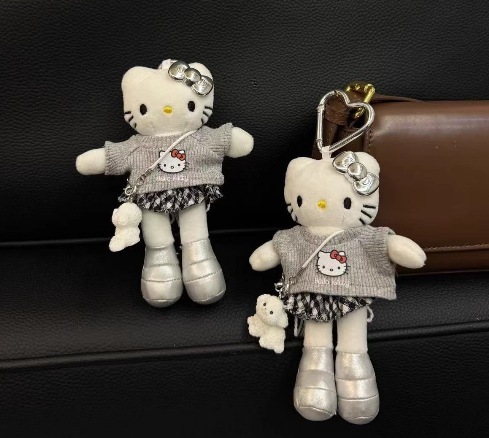 ロングレッグ kt ペンダントコレクションキティぬいぐるみペンダントかわいい kt 猫ラブバックルランドセルペンダントキーホルダーメンズ|undefined
