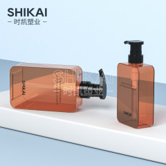 スポット200ml 300ml高透琥珀色入浴剤瓶乳液分注瓶プラスチックボディローション瓶