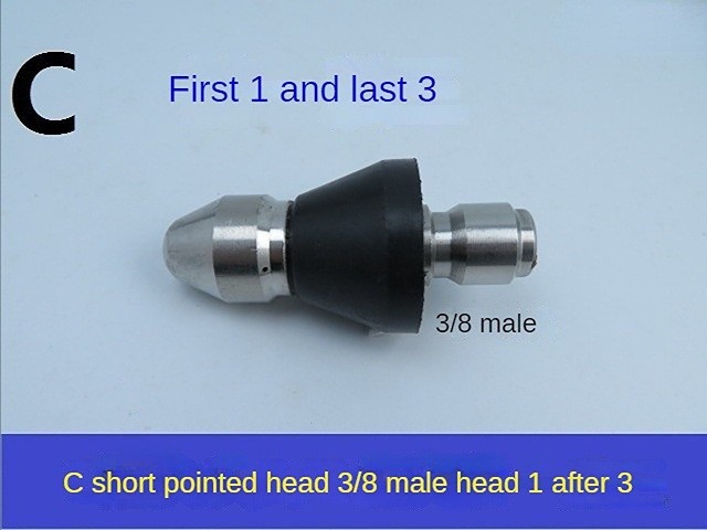 짧은 총알 빠른 삽입 전면 1 및 후면 3(3/8)