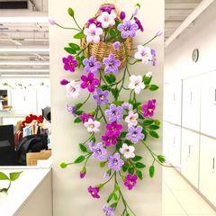 凌霄花ツイストスティック素材パックDIYギフト装飾ペンダント吊り下げ飾りエアコンコード飾りシルクフラワー造花