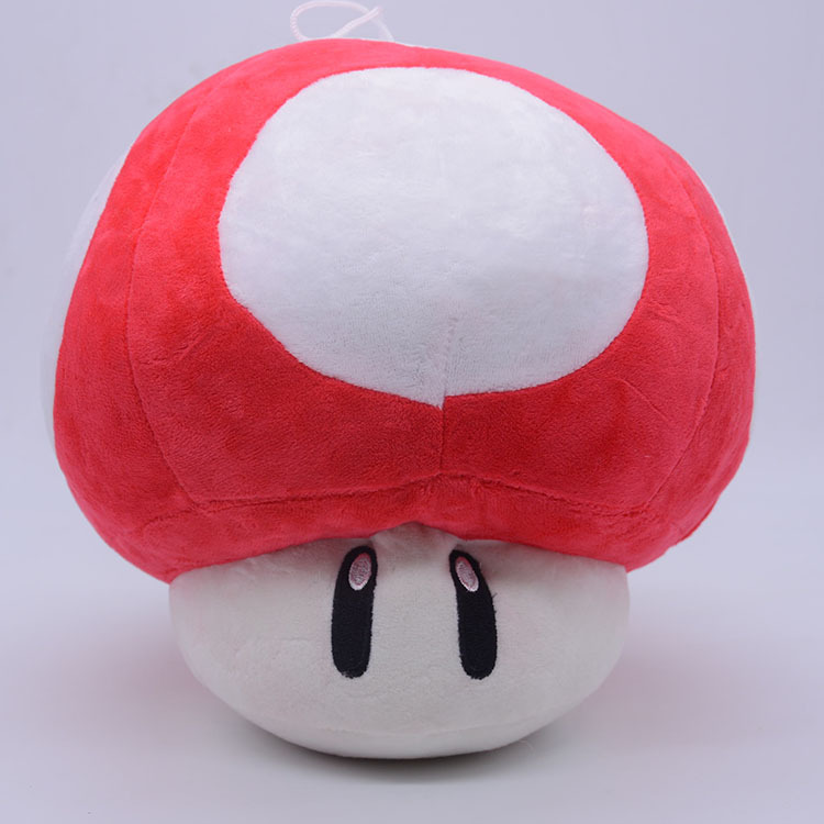 Super Mary Mario seta muñeca de peluche muñeca de juguete decoración de la seta almohada
