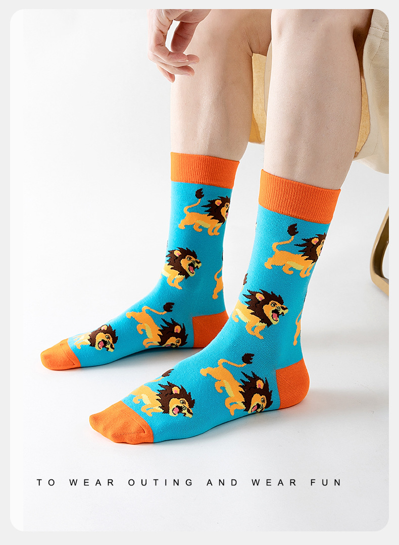 A Pair Quantity Unisex Cute Animal Dog Cat Cotton Polyester Ankle Socks A Pair