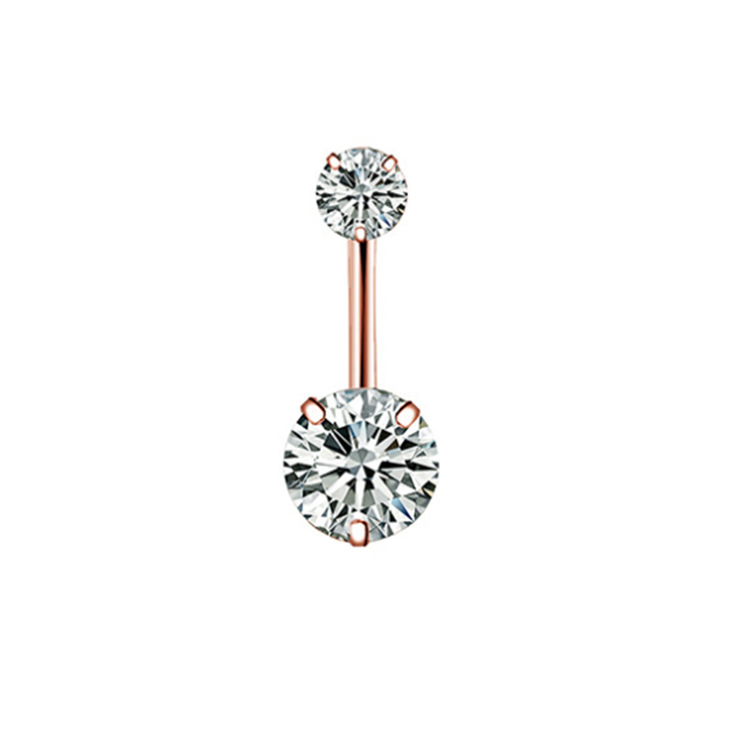 Piercing ombelico in zircone a cuore e tondo gioiello_voghion.com